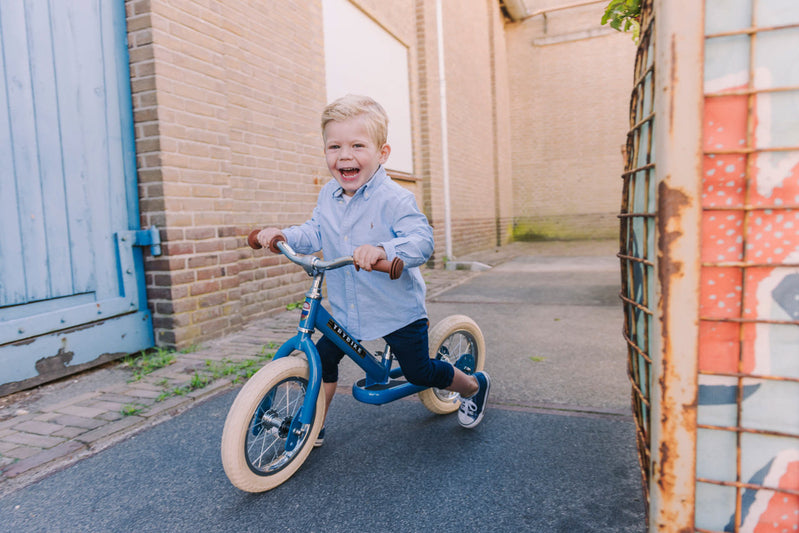 Trybike | Bicicleta Vintage din Otel Fara Pedale | Albastru